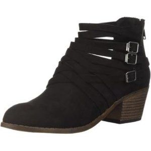 New Fergalicious by Fergie Paisley Black Boot Ankle Bootie - New in Box Size 7.5